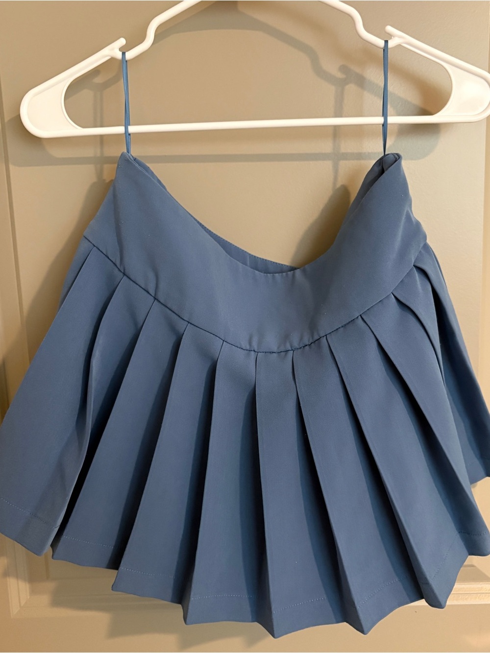 Emerson Lang Navy Blue Pleated Mini Skort Preppy Tennis School Girl Aesthetic